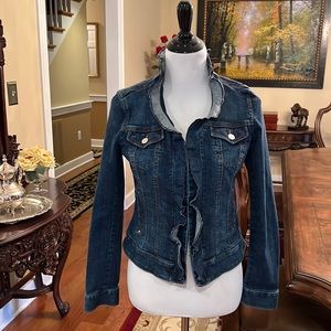 White House Black Market Jean Jacket sz 4